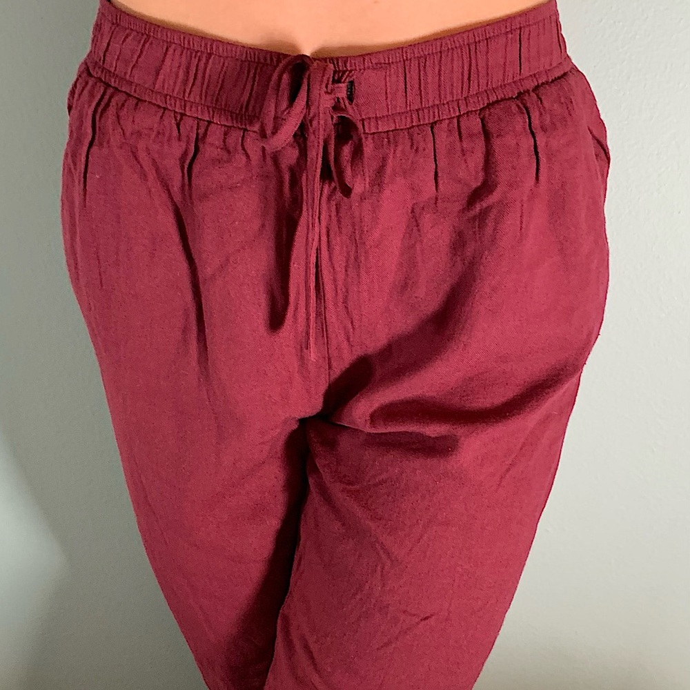 Maroon Joggers with Pockets! LA Hearts SMALL